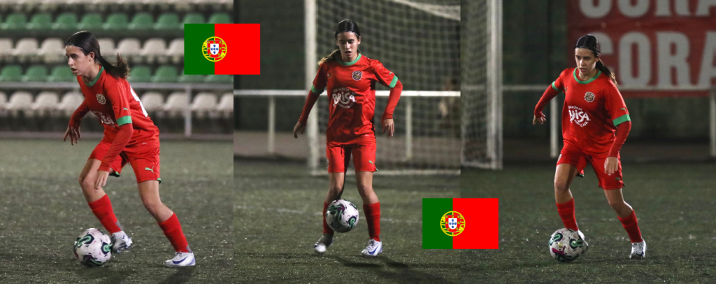 Mariana Ferreira no estágio de preparação da Seleção Sub-15